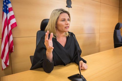 Female Judge Talking